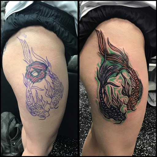 Explore hip tattoo ideas for females, creative tattoo ideas in North Fort Myers, available at Loyal 2 The Coil Tattoos & Body Piercings