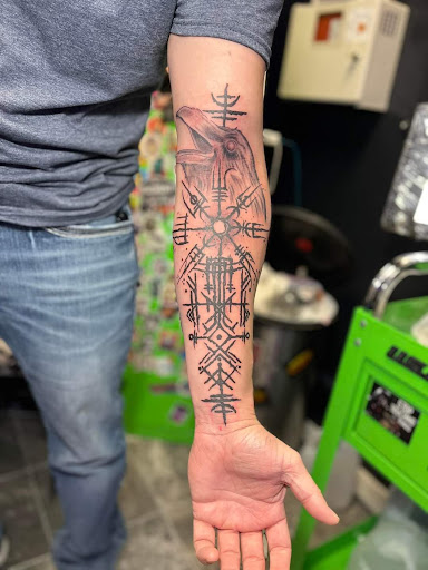 Explore 80s tattoo ideas, creative tattoo ideas in Harrah, available at Gypsy Blood Body Art Studio