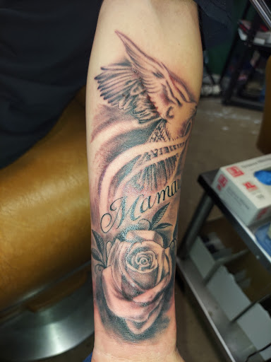 Explore beach tattoo ideas, creative tattoo ideas in Odessa, available at Little Dragon Tattoos Studio