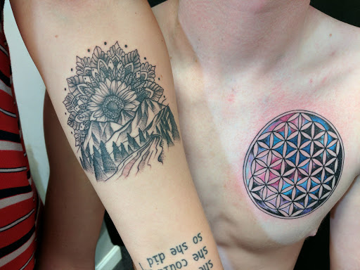 Explore linework tattoo ideas, creative tattoo ideas in Troy, available at The Ink Spot