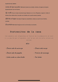 Menu / carte de Chulla Vida - Restaurant - Paris 11 à Paris