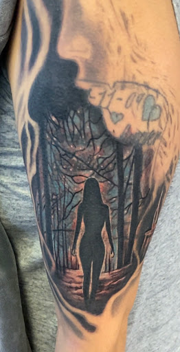 Explore viking tattoo sleeve ideas, creative tattoo ideas in Saint Paul, available at No Joke Tattoo Studios