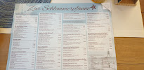Restaurant Zur Schlemmerpfanne à Cuxhaven (le menu)