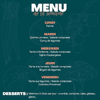 Menu du L'Originalithé à Saint-Paul-Trois-Châteaux