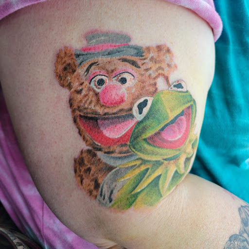 Explore stitch tattoos ideas, creative tattoo ideas in Verona, available at Cryptic Tattoo Society