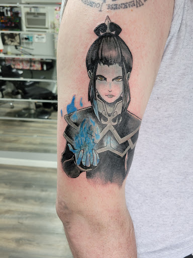 Explore world map tattoo ideas, creative tattoo ideas in Toledo, available at Inked by Chris