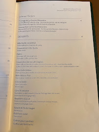Restaurant français Café de la Paix à Paris - menu / carte