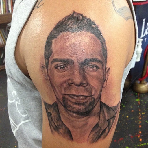 Explore f1 tattoo ideas, creative tattoo ideas in Mcallen, available at World Famous La Mancha Tattooz