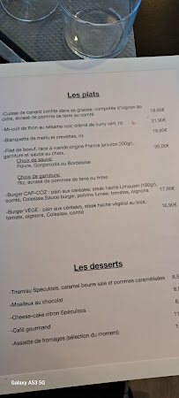 Restaurant français Les Pieds dans l'Eau à Fouesnant - menu / carte