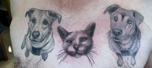 Explore possum tattoo ideas, creative tattoo ideas in Santa Fe, available at Altura Tattoo