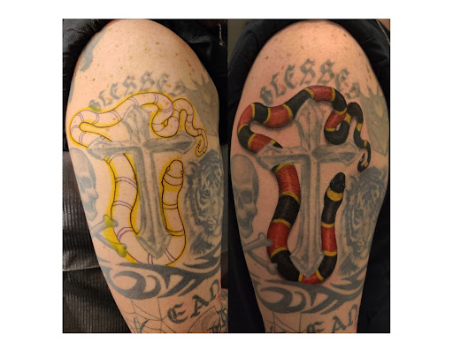 Explore tattoo ideas mother and son, creative tattoo ideas in Hebron, available at Explosive Ink Tattoo