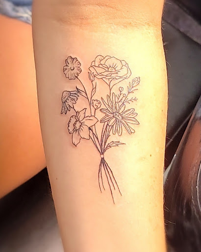 Explore rose tattoo ideas for, creative tattoo ideas in Sarasota, available at Z-Edge Tattoo and Body Piercing North Shop