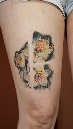 Explore clover tattoo ideas, creative tattoo ideas in Nashville, available at RedBird Tattoo