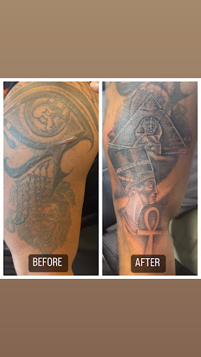 Explore father time tattoo ideas, creative tattoo ideas in Calumet City, available at Skinkraft Ink