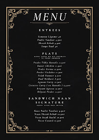 Menu du Spice Restaurant Indien Moderne Halal à Champigny-sur-Marne