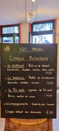 Balaclava Lunch & Coffee à Saint-Valery-sur-Somme carte