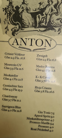 Restaurant servant le petit-déjeuner ANTON Kaffeehaus&Weinbar à Passau (la carte)