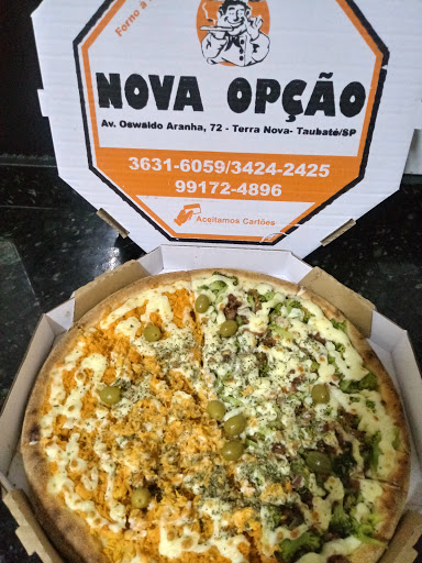 Logo da empresa - Pizzaria Nova Opção