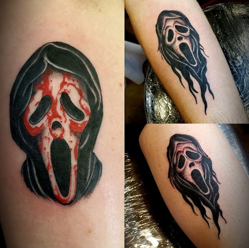 Explore world map tattoo ideas, creative tattoo ideas in Ambler, available at Tattoo GalaxyAmbler Piercing & Custom Tattoos