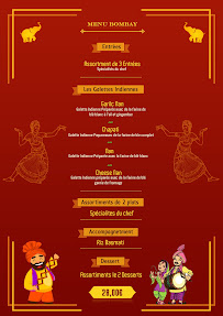 Restaurant indien Le Bombay Restaurant à Le Péage-de-Roussillon - menu / carte