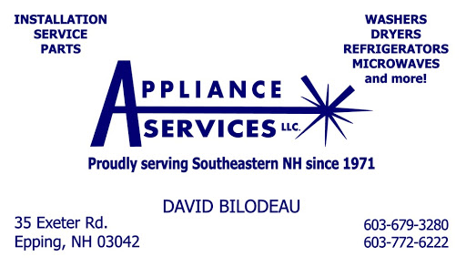 Appliance Services, LLC in Epping, New Hampshire