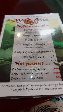 Menu du WOK ASIE à Saint-Avertin