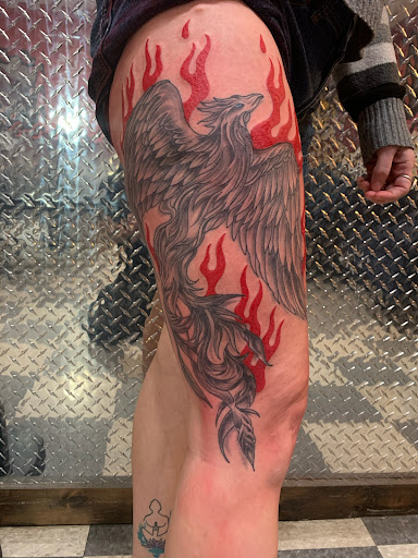 Explore gangster tattoo ideas, creative tattoo ideas in Old Orchard Beach, available at Mad Hatters Tattoo Studio