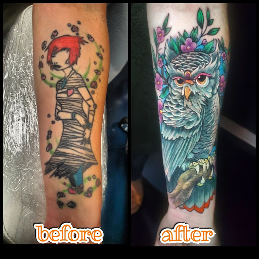 Explore tattoo ideas female thigh, creative tattoo ideas in Buford, available at Inked Arts Tattoo Studio