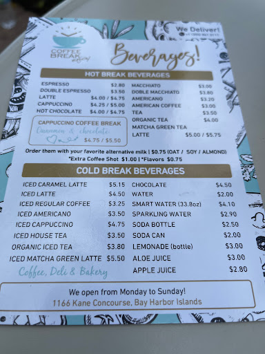 Coffee Shop «Coffee Break Enjoy», reviews and photos, 1166 Kane Concourse, Bay Harbor Islands, FL 33154, USA