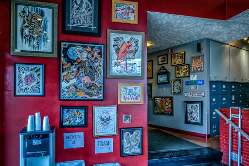 Explore bart simpson tattoo ideas, creative tattoo ideas in Omaha, available at Liquid Courage Tattoos