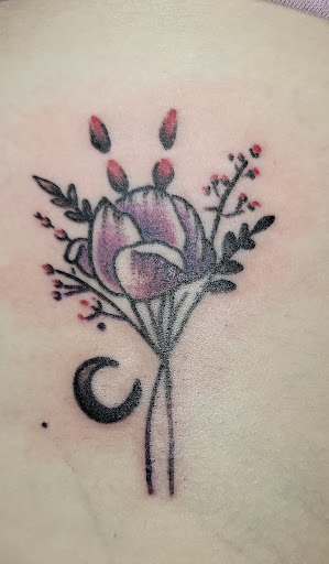 Explore alpha wolf tattoo ideas, creative tattoo ideas in Angola, available at Hoodlum Ink