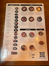 Hako Ramen Kreuzberg à Berlin carte