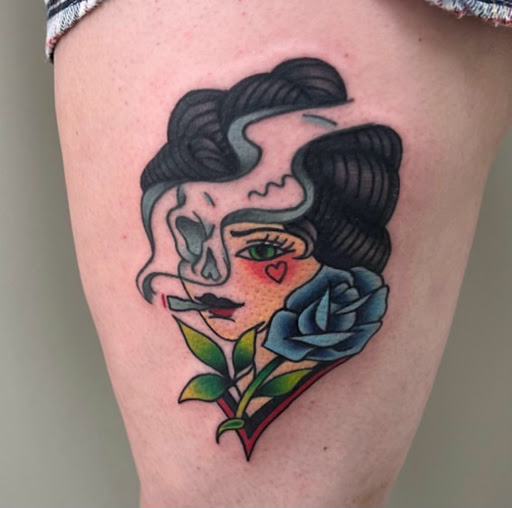 Find small wolf tattoo ideas for your next unique tattoo in Kenosha at Kenosha Tattoo Company