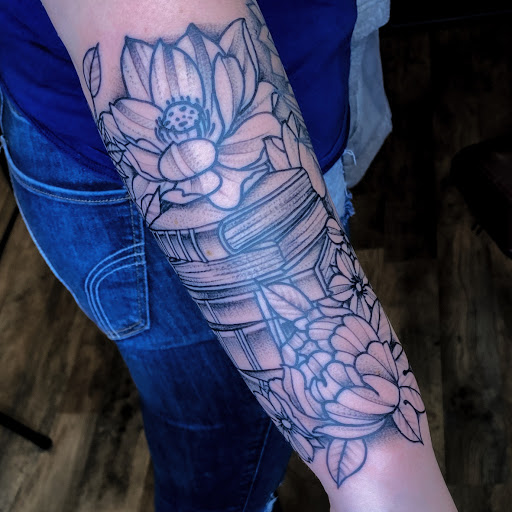 Explore name tattoos ideas for guys, creative tattoo ideas in Elkview, available at Andy Electric Tattoos