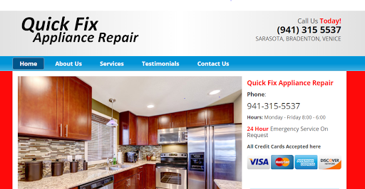 Quick Fix Appliance Repair in Sarasota, Florida
