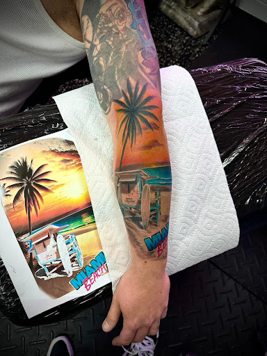 Explore forearm cover up tattoo ideas, creative tattoo ideas in Fort Myers, available at Loyal 2 The Coil Tattoos & Piercings (Edison Mall Location Entrance F)