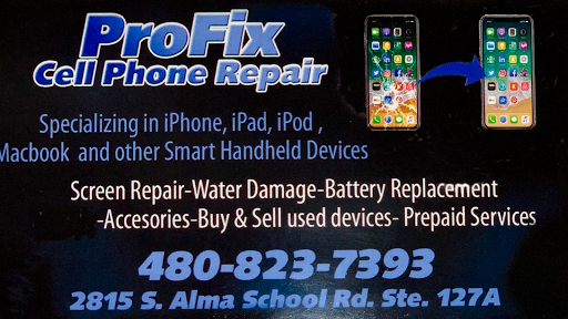 Cell Phone Store «Profix Cell Phone Repair LLC», reviews and photos, 2815 S Alma School Rd #127a, Mesa, AZ 85210, USA