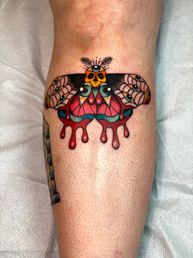 Explore chest tattoo cover up ideas, creative tattoo ideas in Athens, available at Pink Goblin Tattoo & Piercing