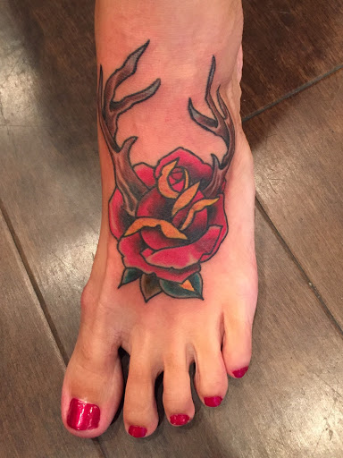 Explore plant tattoo ideas, creative tattoo ideas in Laramie, available at Vintage Electric Tattoo