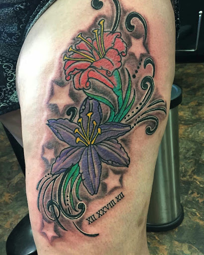 Explore matching tattoo ideas for husband and wife, creative tattoo ideas in Vancouver, available at Studio X Tattoos & Piercings