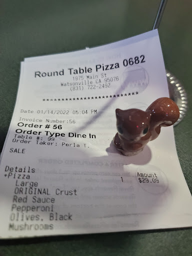 Pizza Restaurant «Round Table Pizza», reviews and photos, 1975 Main St, Watsonville, CA 95076, USA