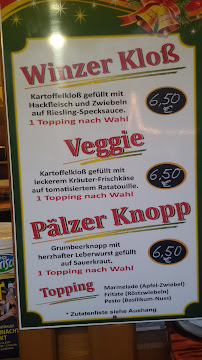 Menu / carte de Café Mirou à Frankenthal