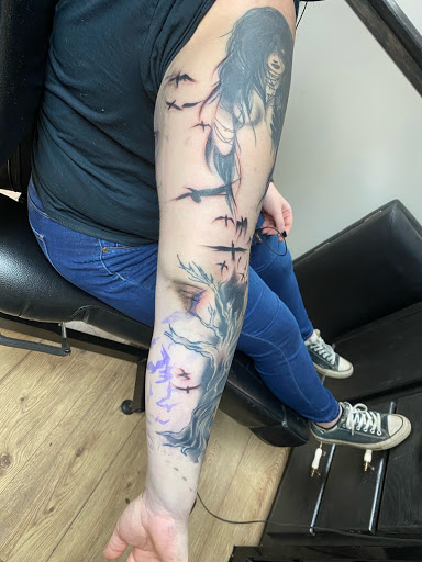 Explore cool forearm tattoo ideas for men, creative tattoo ideas in Jefferson, available at Slammin Ink Tattoo