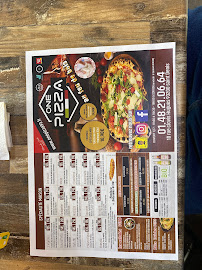 Carte du One Pizza -Pizza fraîche au feu de bois - halal à Saint-Denis