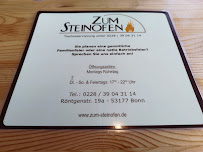 Carte du Zum Steinofen à Bonn