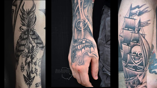 Explore black mamba tattoo ideas, creative tattoo ideas in Madison, available at Arcola Creek Tattoo