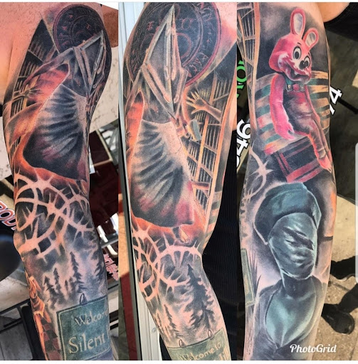 Explore five finger death punch tattoo ideas, creative tattoo ideas in Willow Grove, available at Tattoo GalaxyWillow Grove Piercing & Tattoos