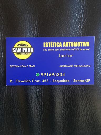 Logo da empresa - Sam Park Estacionamento e Lava Rápido