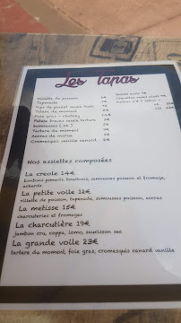 Restaurant La Voile Blanche à Saint Gilles les Bains (la carte)