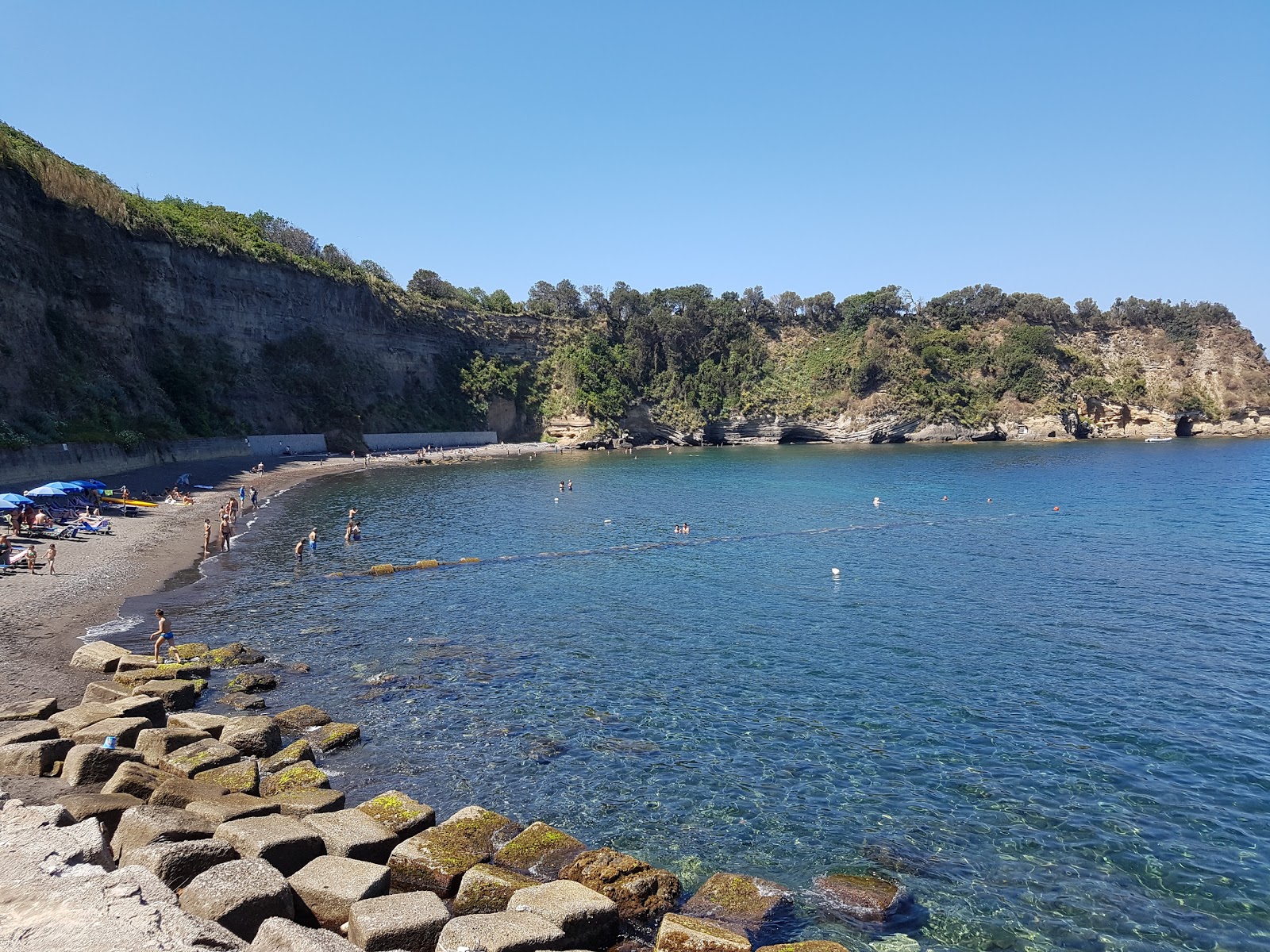Foto von Cala Del Pozzo Vecchio Beach mit brauner sand Oberfläche